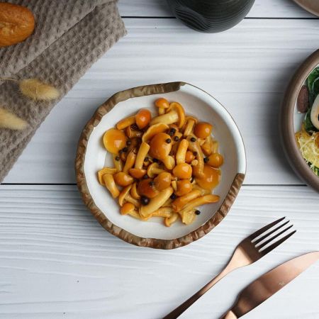 Салатник 175 мл d 15,5 cм h4,3 cм Crush White Matt New Brown Taiga P.L. [6]