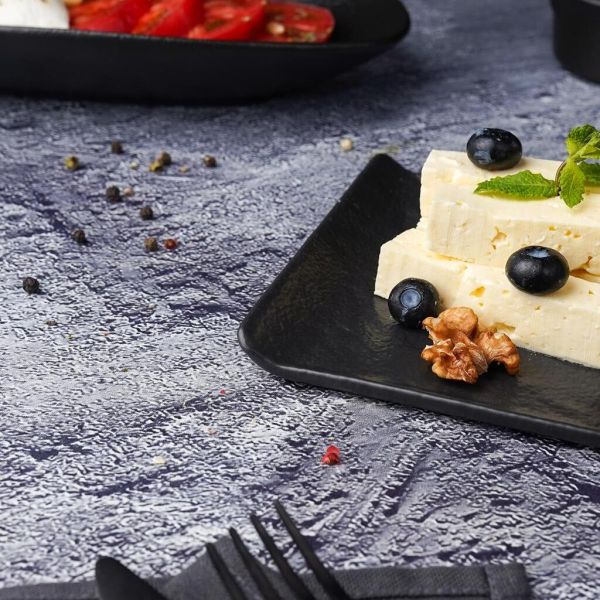 Блюдо прямоугольное 26*13 см h1,6 см с бортами Side Up2 Black Raw Stellar P.L. Proff Cuisine [4]