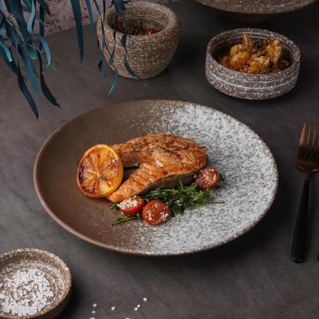 Тарелка d 26,5 см Brown Untouched Taiga P.L. Proff Cuisine [1]