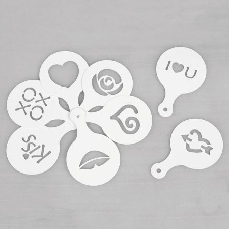 Трафарет декоратор набор 8 шт. пластик P.L. Proff Cuisine