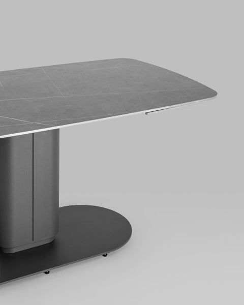 Стол обеденный Глория раскладной 170-250*90 керамика серая