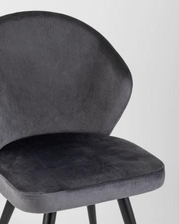 Стул Танго велюр серый