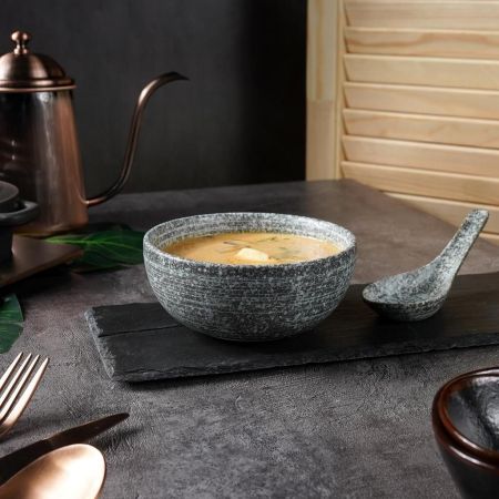 Салатник 350 мл d 12,3 см h5,5 см глазурь Glossy Stone Untouched Taiga P.L. Proff Cuisine [1]