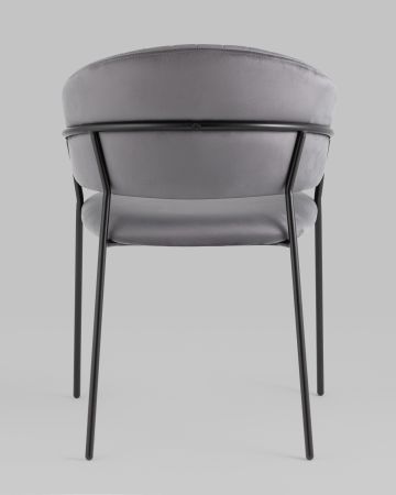 Стул Бруно велюр серый