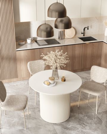 Стол обеденный Ballet 100*75 молочный