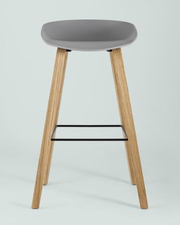 Стул барный LIBRA СЕРЫЙ