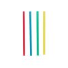 Трубочки 0,5*12,5 см прямые 400 шт цветные пластик P.L.