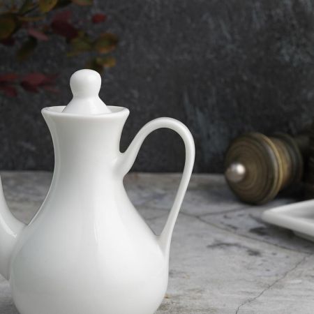 Соусник 100 мл бутылочка для соевого соуса белый фарфор P.L. Proff Cuisine [6]