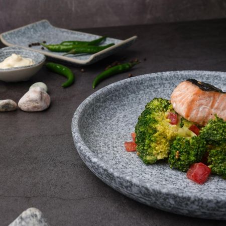 Тарелка с бортом d 23,3 см h3,1 см Stone Untouched Taiga P.L. Proff Cuisine [1]