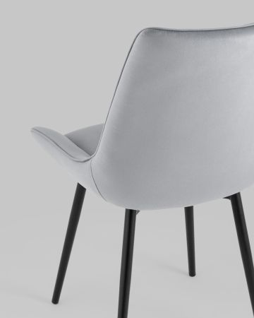 Стул Дарвин велюр серый