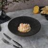 Тарелка глубокая 250 мл d27 см h6,3 см для пасты, для супа Black Raw Wood P.L. Proff Cuisine [4]
