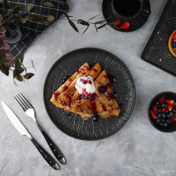 Тарелка d 23 см Black Raw Wood P.L. Proff Cuisine [6]