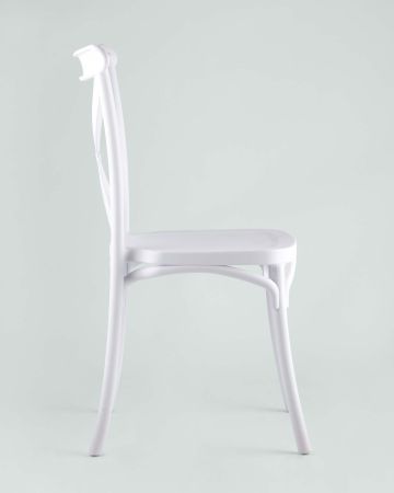 Стул Кроссбэк пластиковый белый