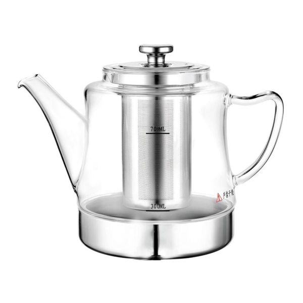 Чайник 1500 мл с фильтром d 14 см h19 см термостекло P.L. Proff Cuisine