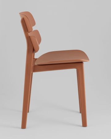 Стул обеденный Tony пластик коричневый