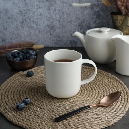 Кружка 350 мл белая d 8,3 см h9,2 см Coupe Fine Plus Noble [6]