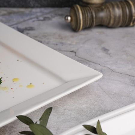 Блюдо прямоугольное 36*23,5 см h2,5 см белое фарфор P.L. Proff Cuisine [3]