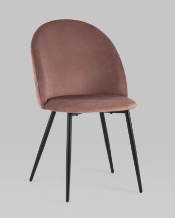 Стул Lilly велюр пыльно-розовый