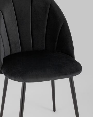 Стул Логан NEW велюр черный
