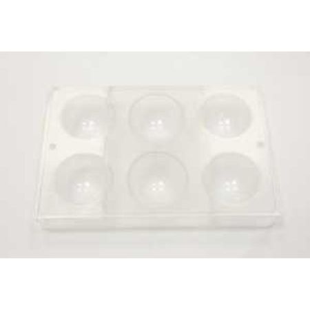 Форма для шоколада "Полусфера", 6 ячеек 63*32 мм, поликарбонат, P.L. Proff Cuisine