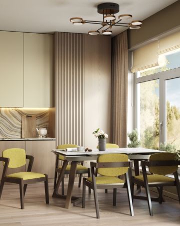 Стол обеденный Артизан раскладной 160-240*89,5 керамика