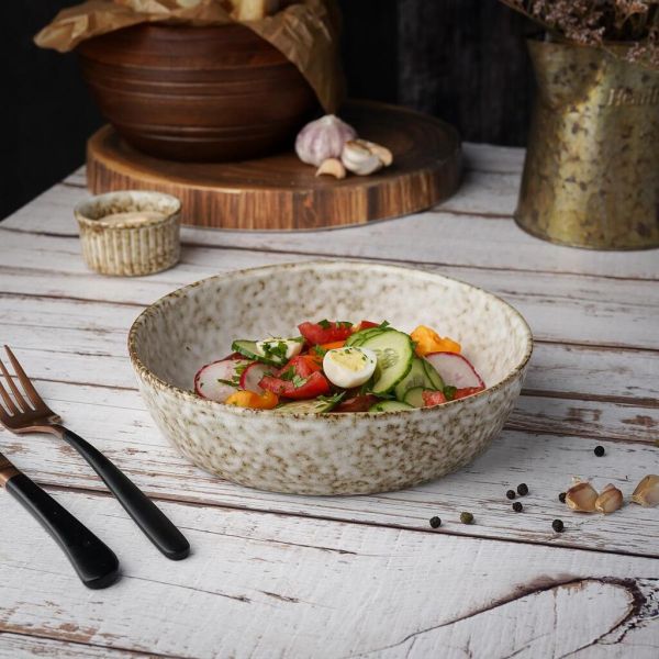 Салатник 800 мл d 19,3 см h4,7 см Brown Spider Silk P.L. Proff Cuisine [6]