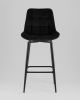 Стул барный Флекс с поворотным механизмом велюр черный
