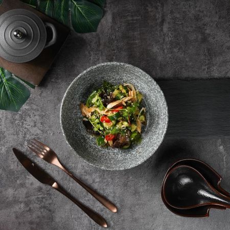 Салатник 900 мл d 20 см h5,4 см глазурь Glossy Stone Untouched Taiga P.L. Proff Cuisine [1]