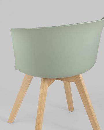 Стул Blossom с подушкой серо-зеленый