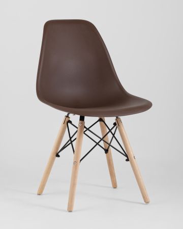 Стул Eames Style DSW коричневый