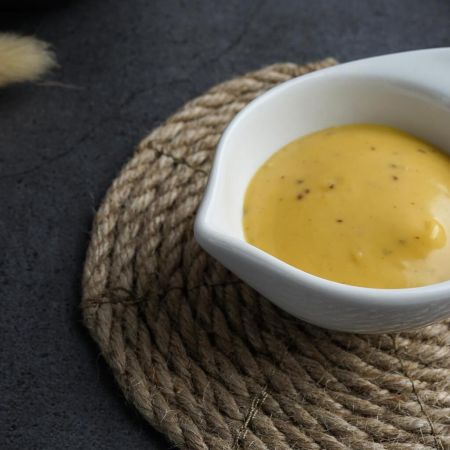 Соусник  25 мл 8,3*6,2 см h3,5 см Mini Mix круглый с ручкой белый фарфор P.L.  [6]