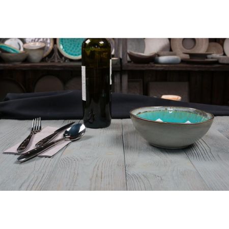 Салатник 300 мл d 17 см h6,5 см Blue Light Spider Silk Stockholm P.L. [6]