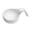Соусник  80 мл 12*7,5 см h3,8 см Mini Mix круглый с ручкой белый фарфор P.L. Proff Cuisine [6]