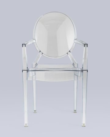 Стул Victoria Ghost с подлокотниками прозрачный