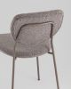 Стул обеденный Gigi тёмно-серый букле серые ножки