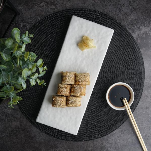 Блюдо прямоугольное 30,6*12 см h3 см White Matt Panasia P.L. Proff Cuisine [2]