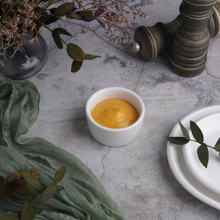 Соусник  50 мл d 6,5 см h2,8 см круглый белый фарфор P.L. Proff Cuisine [16]