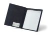 Папка A4 с блоком чёрная, полиэстер 600D и кожезаменитель
