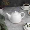 Чайник 760 мл d 13,2/6,8 см h12 см белый фарфор P.L. Proff Cuisine [1]