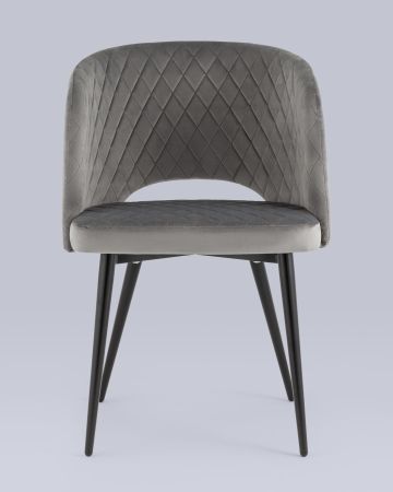 Стул-кресло Дарелл велюр серый