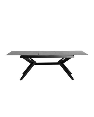 Стол обеденный Олимпия раскладной 180-230*90 керамика темная