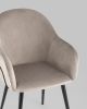 Стул Новел велюр серо-коричневый