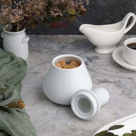 Сахарница 350 мл d 10 см h15,5 см SENS белая фарфор P.L. Proff Cuisine [1]