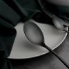 Ложка столовая 21 см матовая черный цвет PVD Alessi-Black P.L. [12]