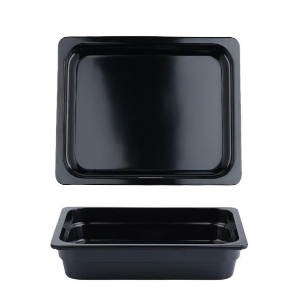 Гастроемкость 1/2 h65 мм пластик меламин 315*255*65 мм 4 л Black P.L. Proff Cuisine