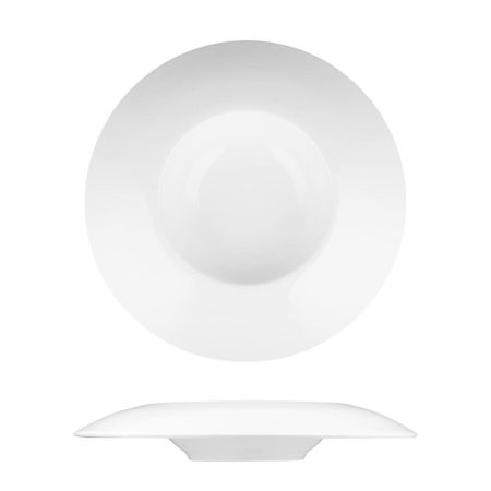 Тарелка глубокая 400 мл d 28 см h5 см для пасты, для супа белая фарфор P.L. Proff Cuisine [3]