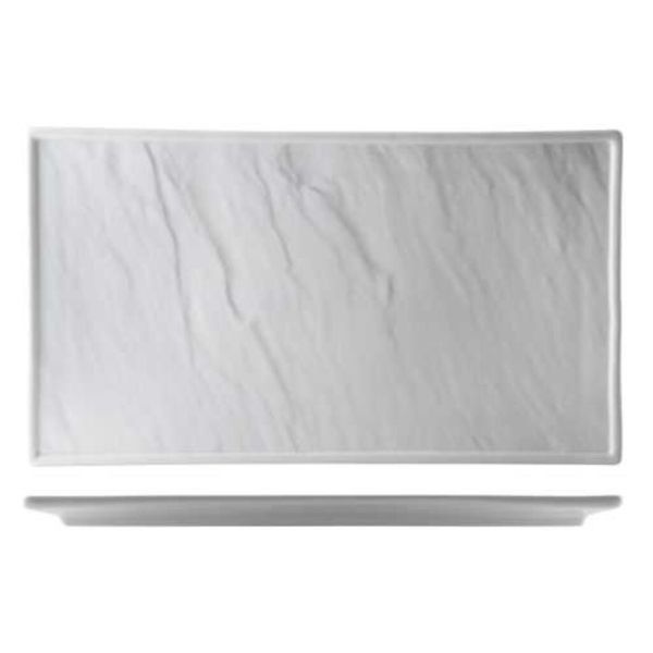 Блюдо прямоугольное 30*17 см h1,5 см Relief белое фарфор P.L. Proff Cuisine [3]