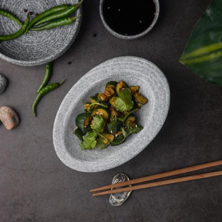 Салатник 120 мл 19*13,5 см h5,5 см Stone Untouched Taiga P.L. Proff Cuisine [1]