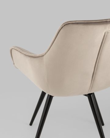 Стул вращающийся Сеул велюр серо-бежевый