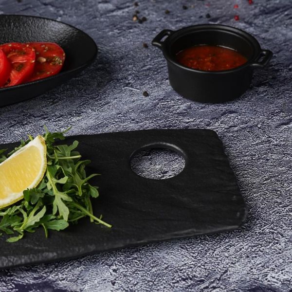 Блюдо прямоугольное 42,5*13 см h1,4 см Black Raw Stellar P.L. Proff Cuisine [1]